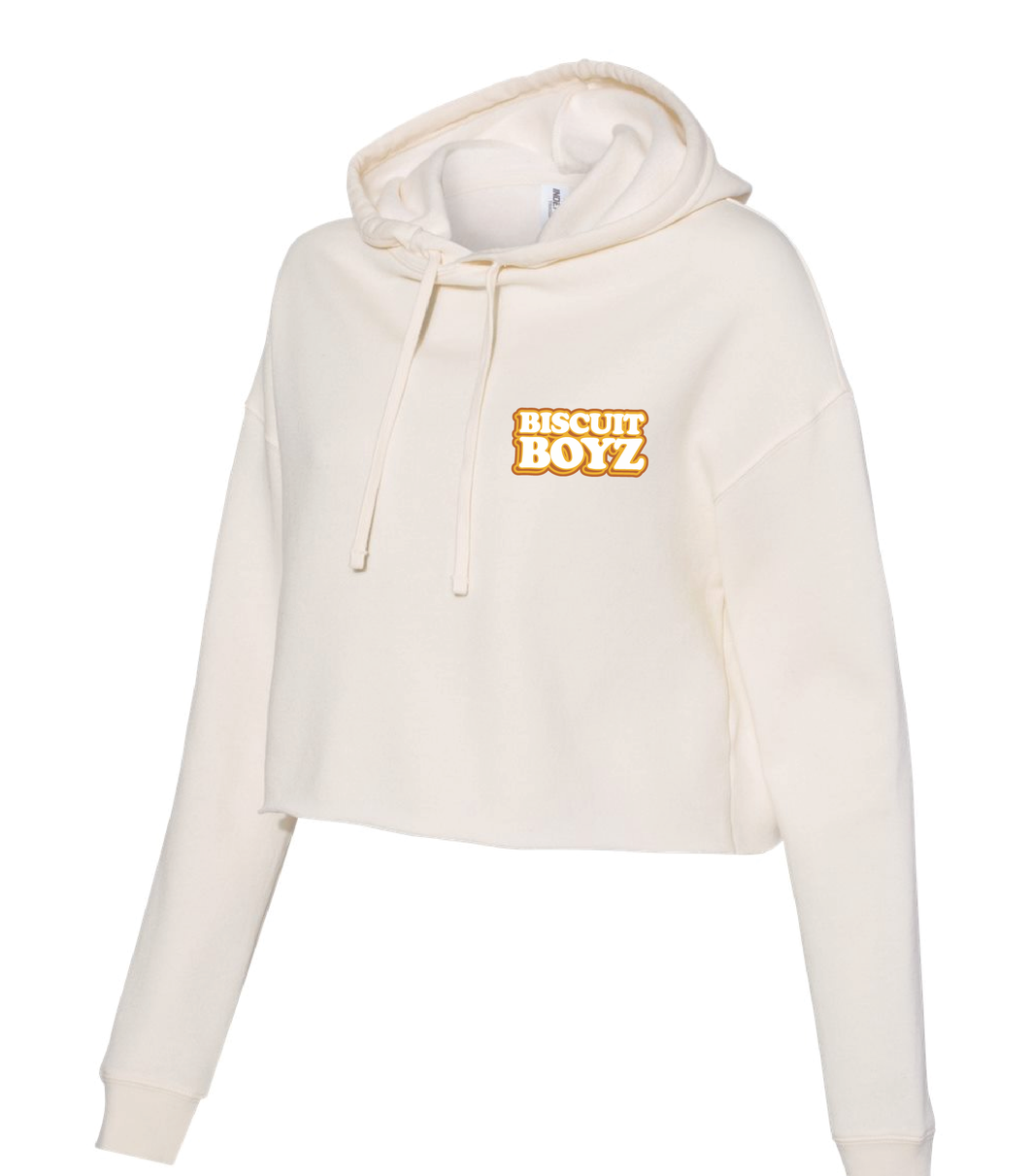 Biscuits Boyz Embroidered Logo Crop Hoodie [LADIES]